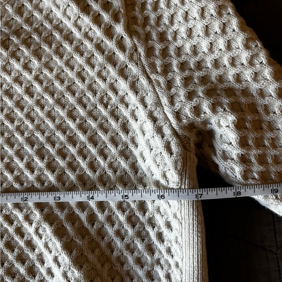 Athleta Cream Textured Crew Neck Sweater - Picture 4 of 6